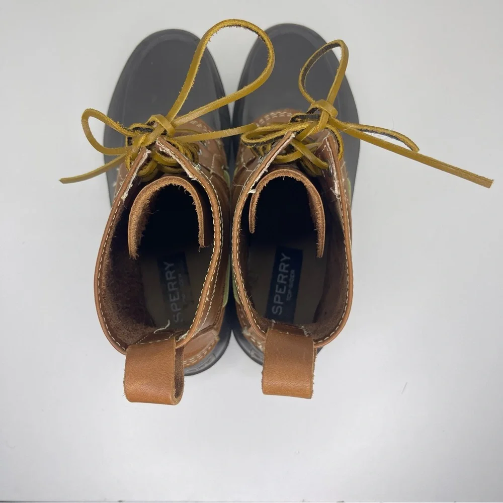 Sperry Men's 8 Brown Leather Decoy Duck Boots Winter Weather‎ Gorpcore Outdoor